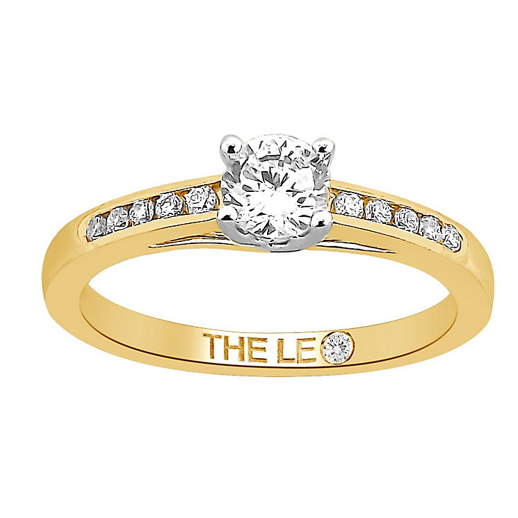 LEO DIAMOND 18CT GOLD 0.40CT I-I1 DIAMOND SOLITAIRE RING